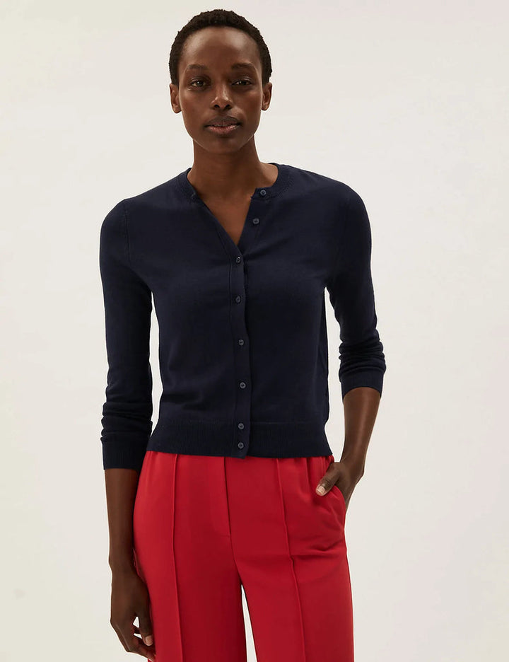 M&S Ladies R/N (Marino Wool) Cardigan T38/5760