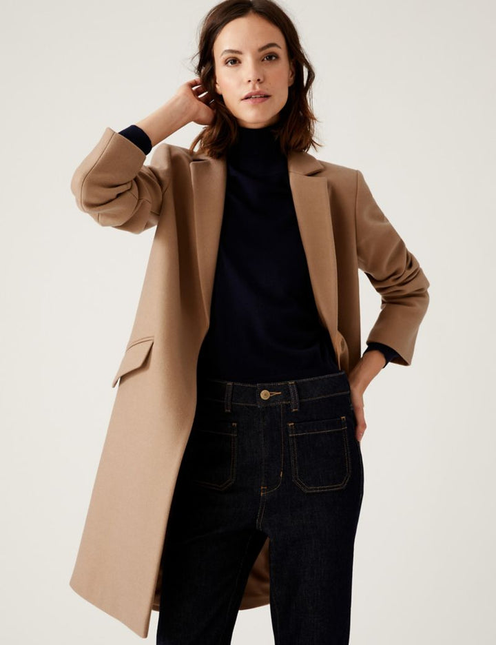 M&S Ladies Mid Long Coat T59/1188C