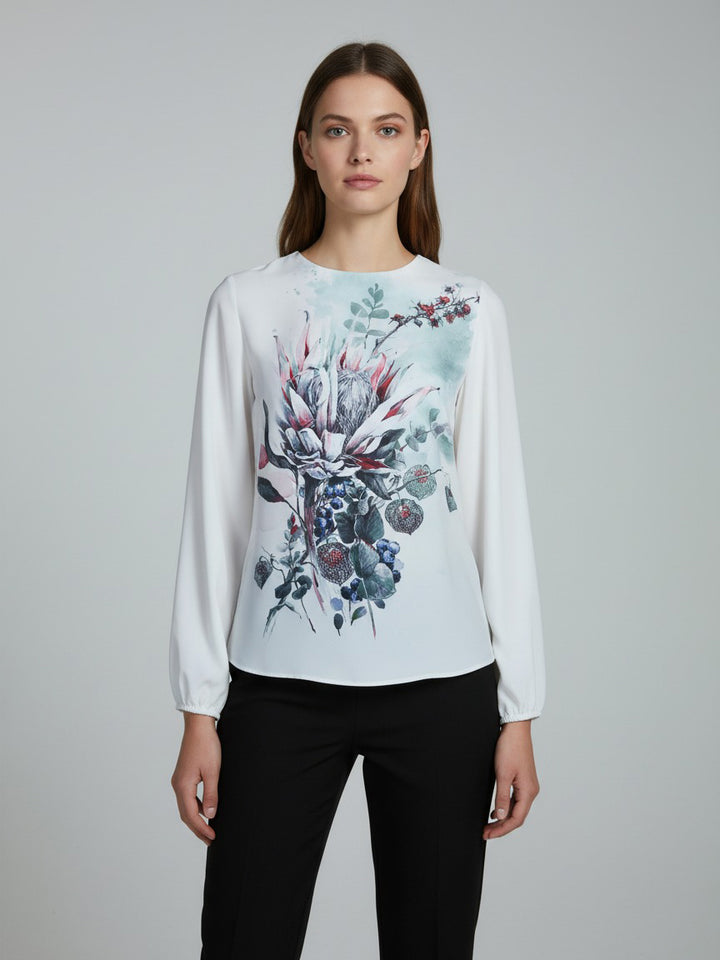 Nifty Ladies L/S Printed Top