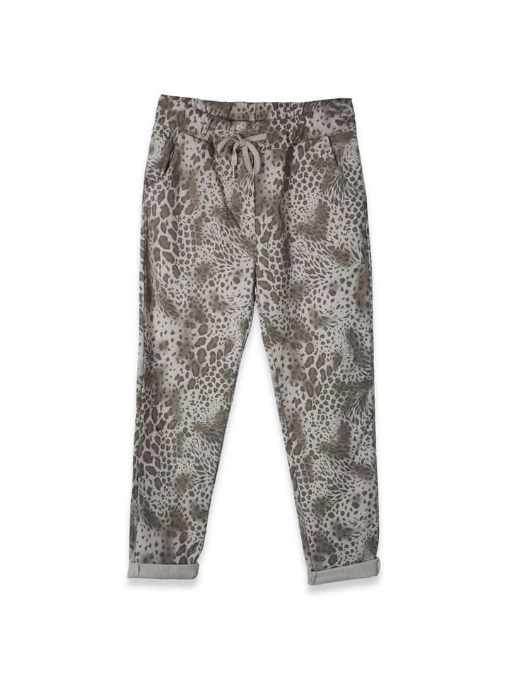 Glossy Uk Trouser Leopard Print