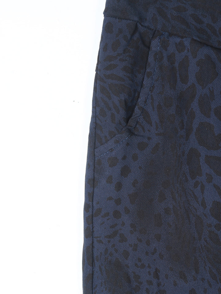 Glossy Uk Trouser Leopard Print