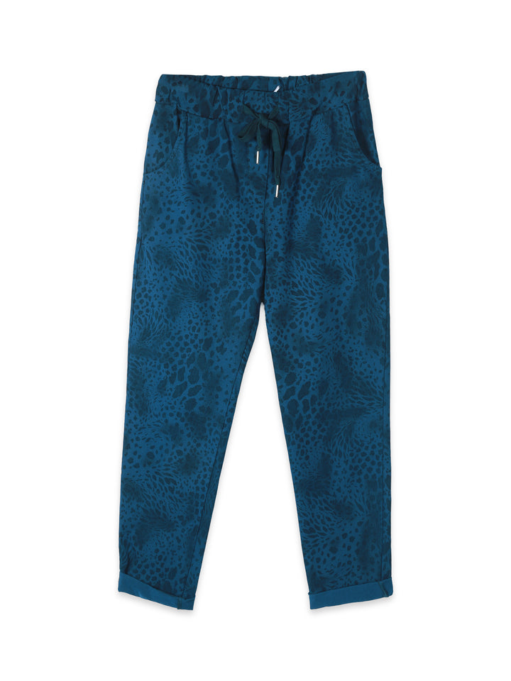 Glossy Uk Trouser Leopard Print