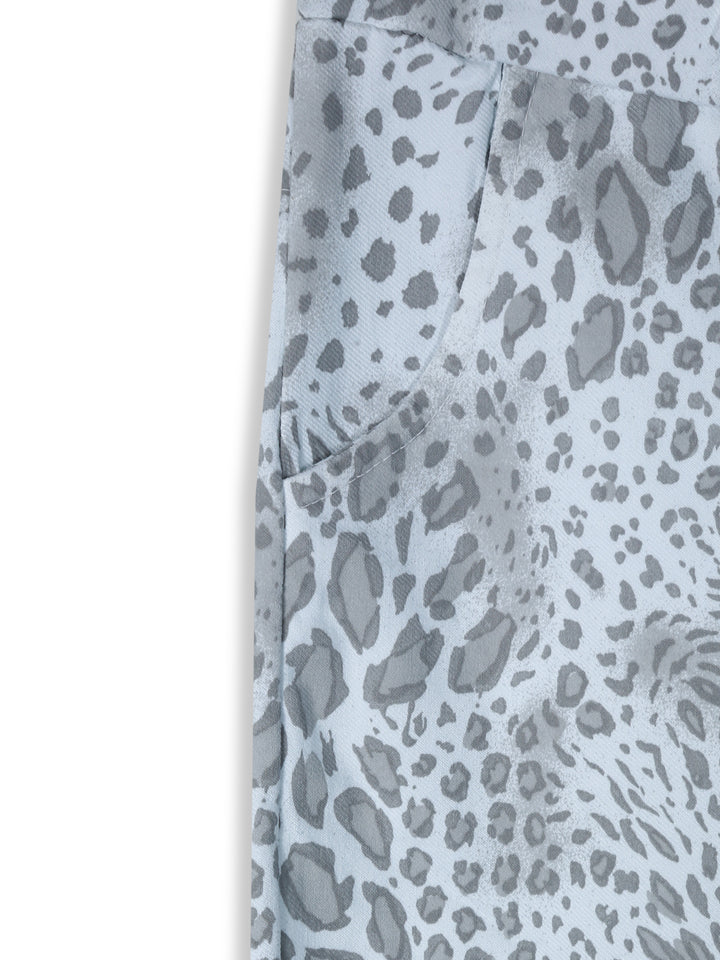 Glossy Uk Trouser Leopard Print