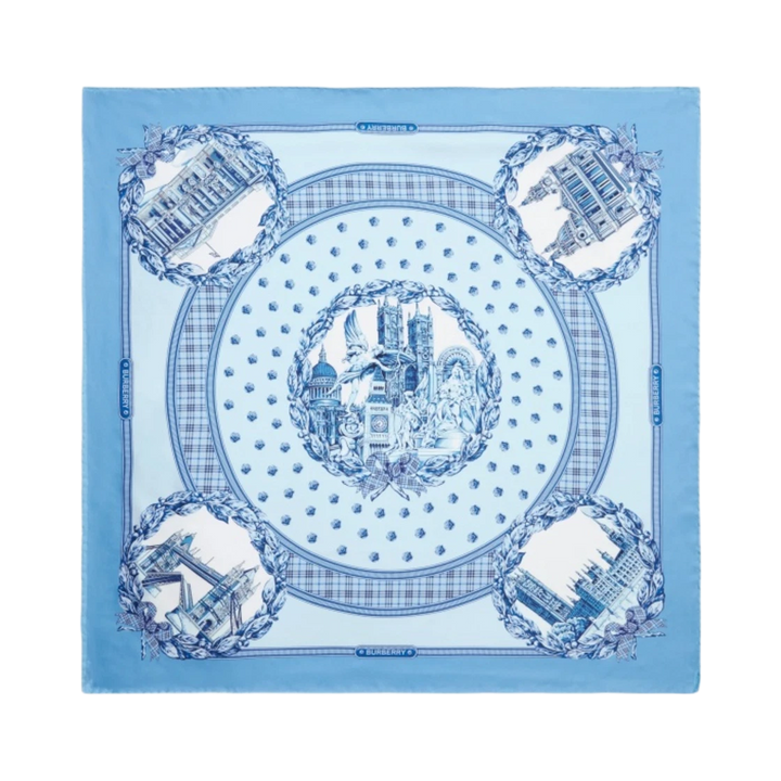 BRBY Ladies Silk Scarfs AC23000960 (Blue)