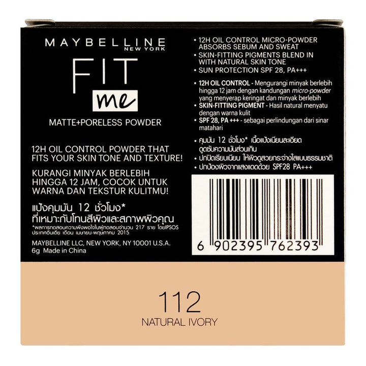 Maybelline Fit Me MP Compact Powder 112 92-1999