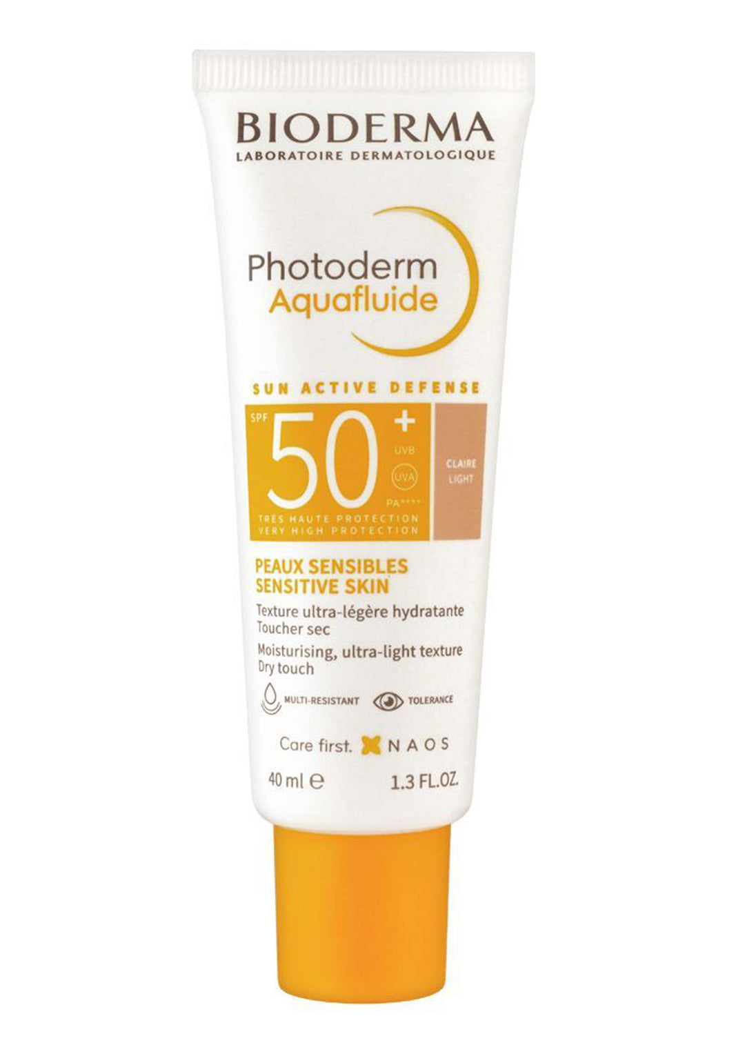 Bioderma Photoderm Aquafluide Sun Active Defense Spf50+ Peaux Sensibles Sensitive Skin 40Ml