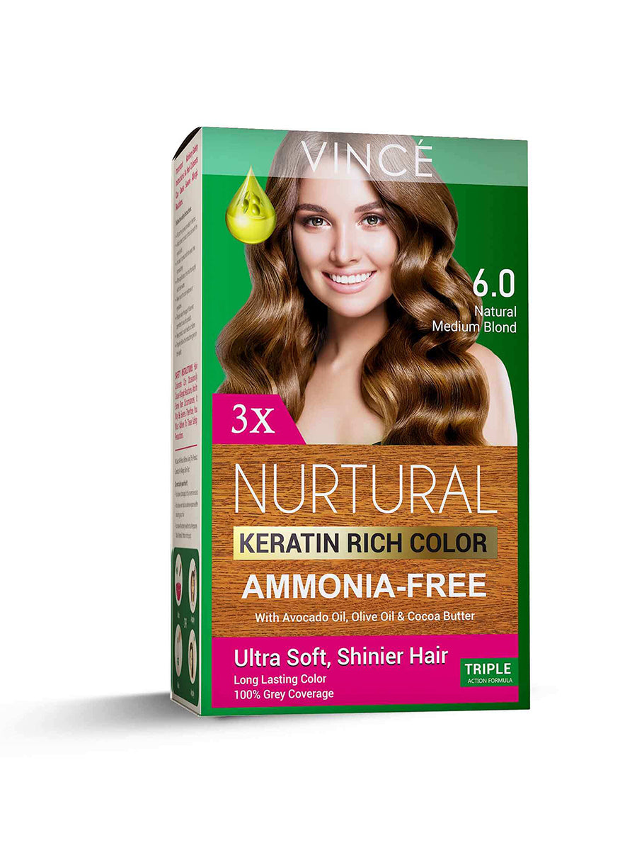 Vince Natural Keratin Rich Hair Color 6.0 Natural Medium Blond