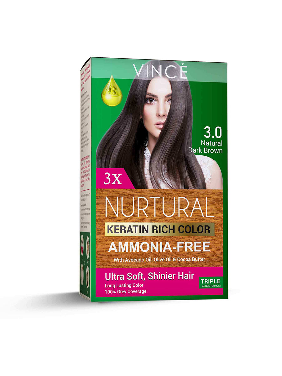 Vince Natural Keratin Rich Hair Color 3.0 Natural Dark Brown