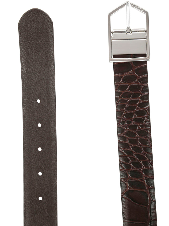 Canali Men Leather Belt KA00437 (Brown)