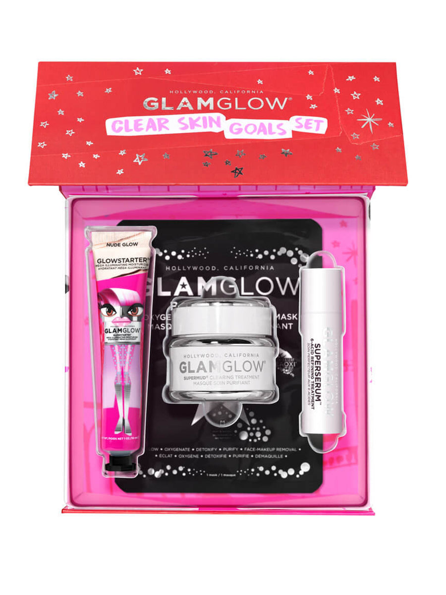 GlamGlow Hollywood Glow Clear Skin Goals Set of 3 Pcs