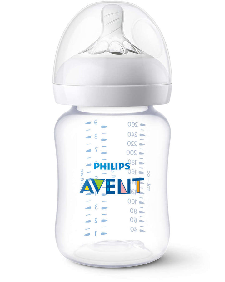 AP Baby Natural 9OZ 260ml Single Pack Feeding Bottle For 1m+ SCF474/17 ID 2276