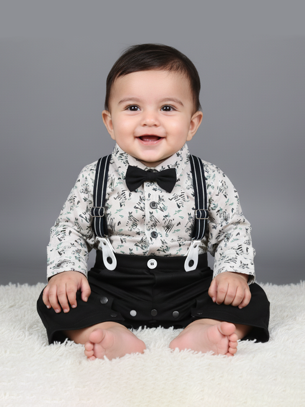 Bingobhoom Boys L/S Romper With Gallace #388 (S-24)