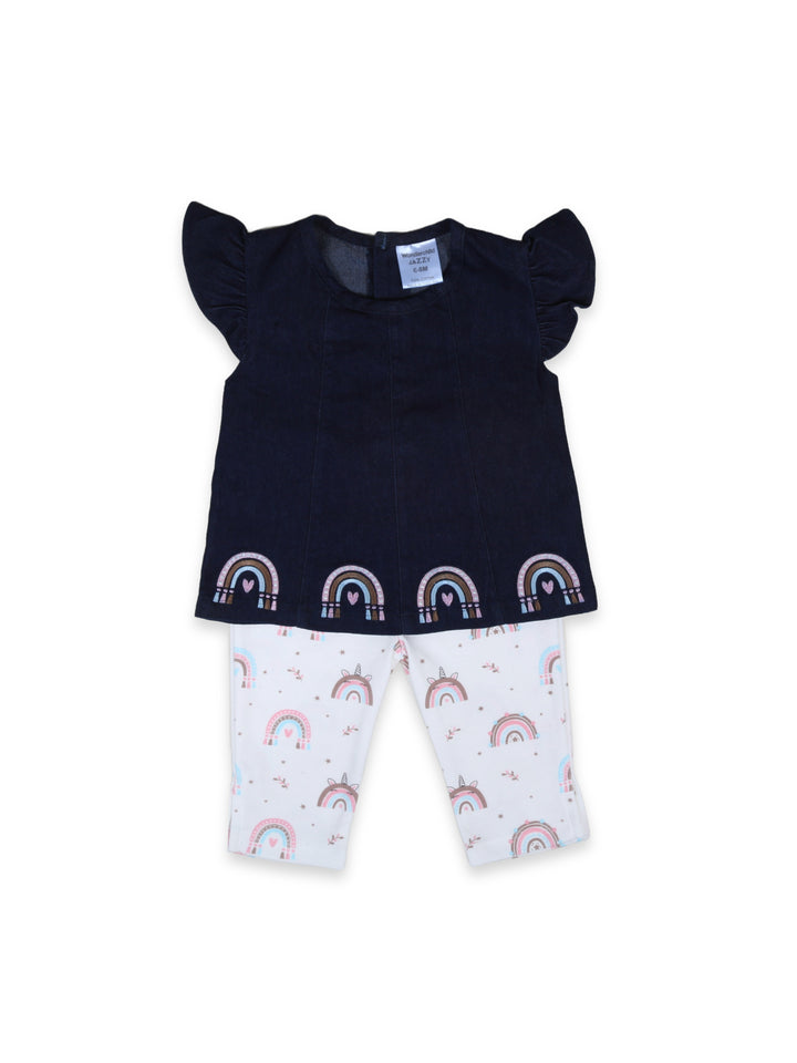 Wonder Child Girls C/S Tight Suit 2Pcs #208-090 (S-24)