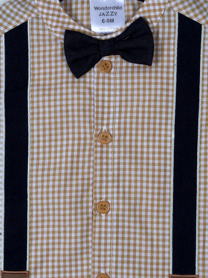 Wonder Child Boys H/S Knicker Suit 2Pcs #208-008 (S-24)