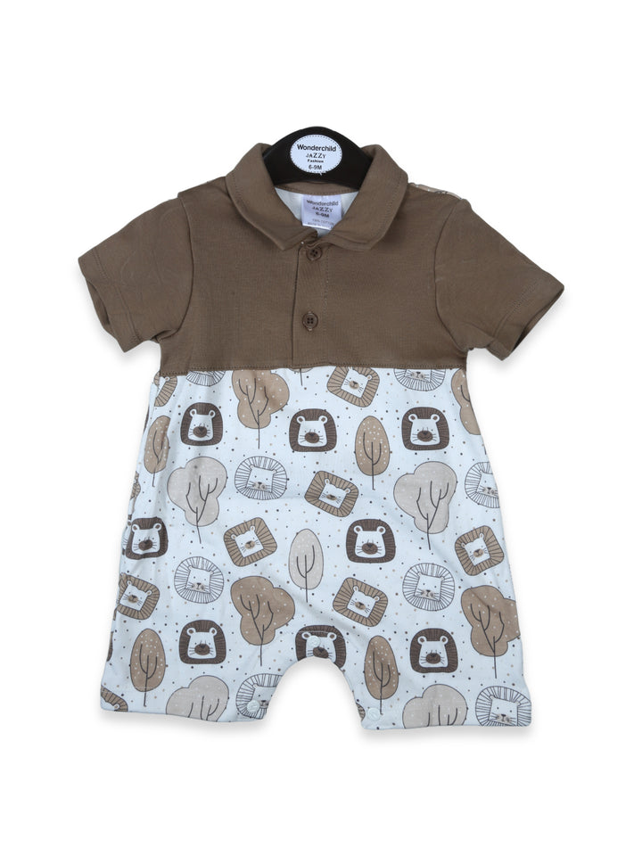 Wonder Child Boys H/S Romper #208-002 (S-24)