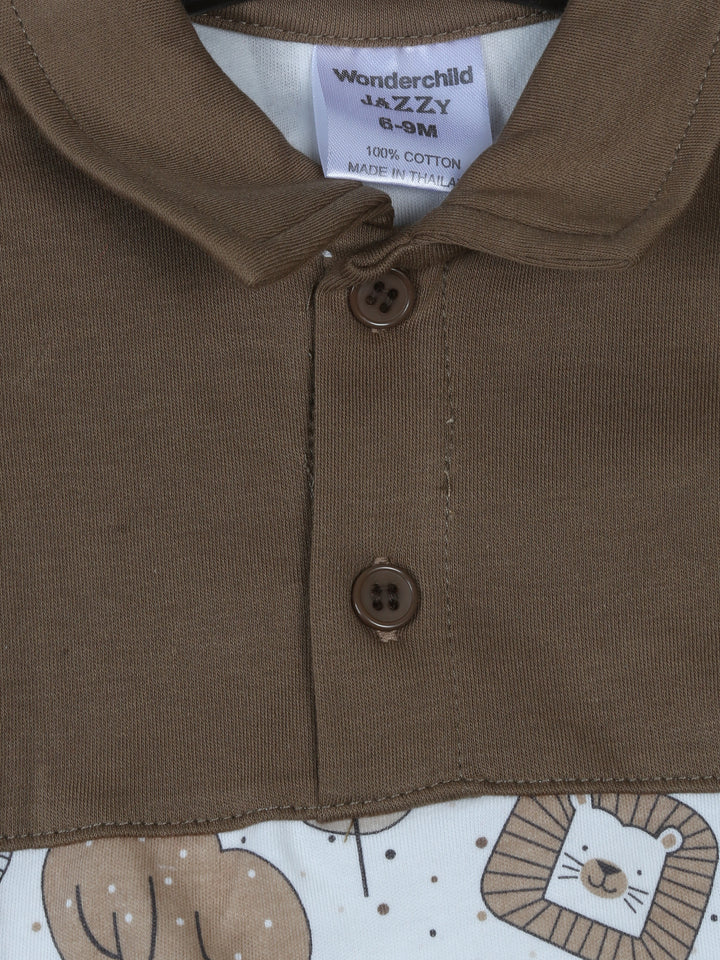 Wonder Child Boys H/S Romper #208-002 (S-24)