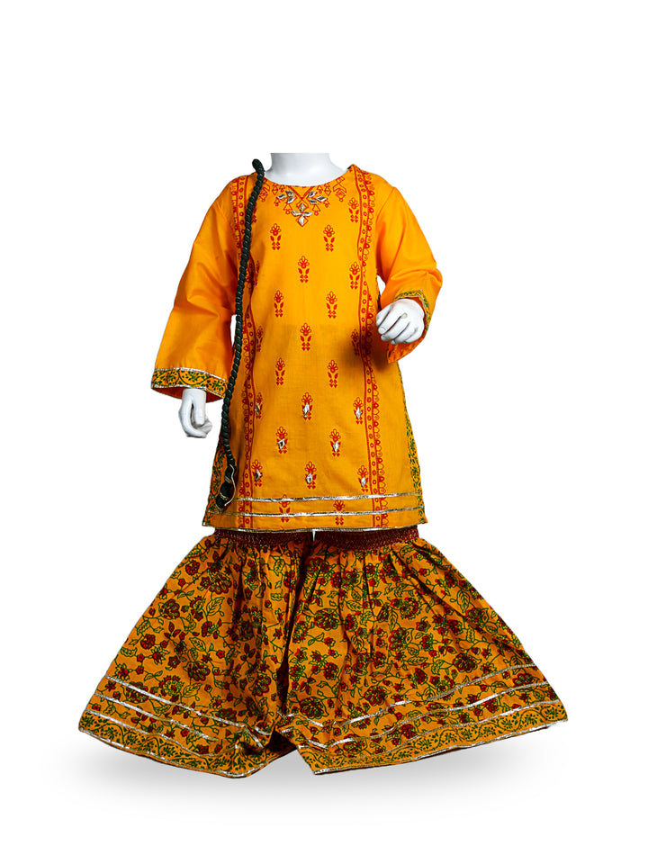 Didi Girls Gharara Suit 3Pcs #10 (S-24)