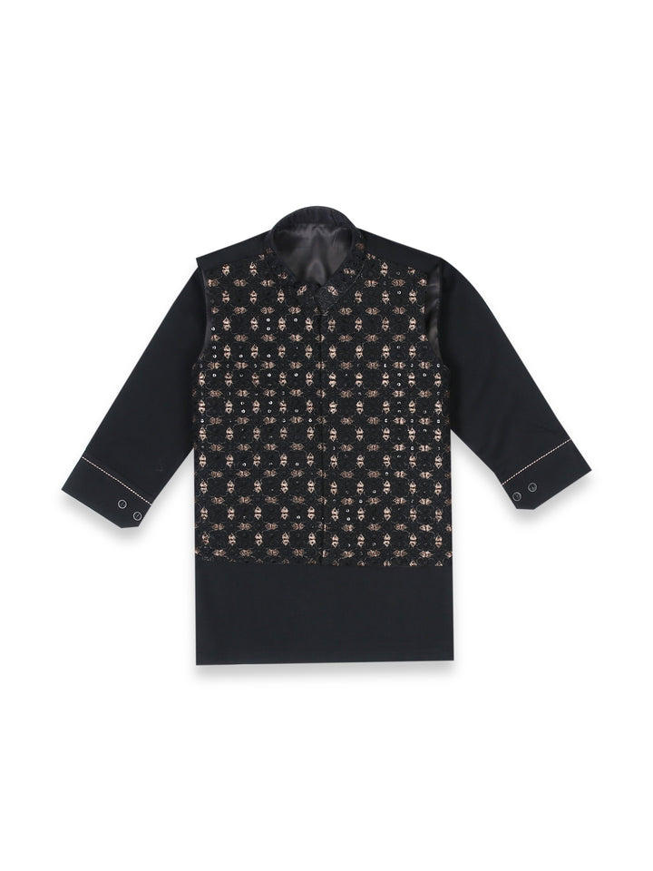 Alee Shan Boys Shalwar Suit With Waist Coat 3Pcs #1606 (W-24)