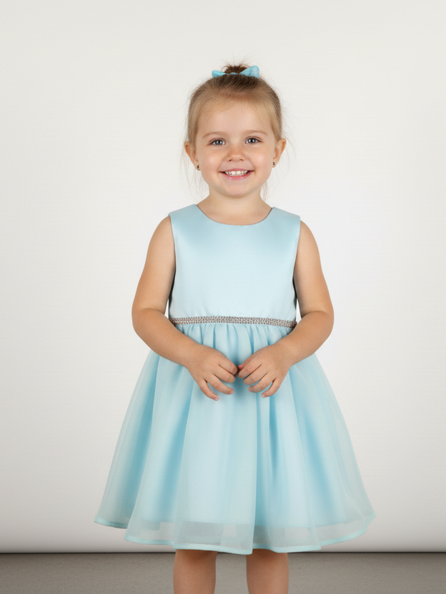 Little Coogie Girls Fancy Frock S/L #20237 (S-25)