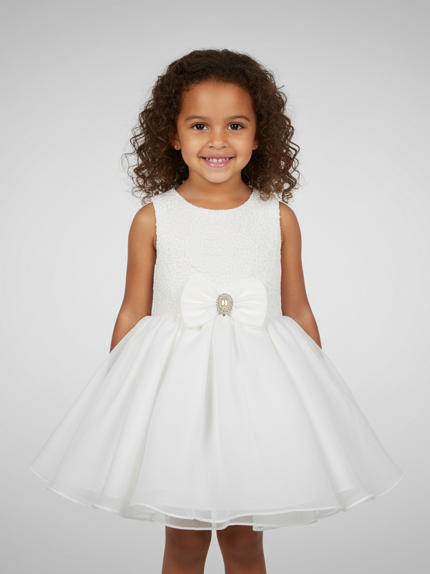 Little Coogie Girls Fancy Frock S/L #142 (S-25)
