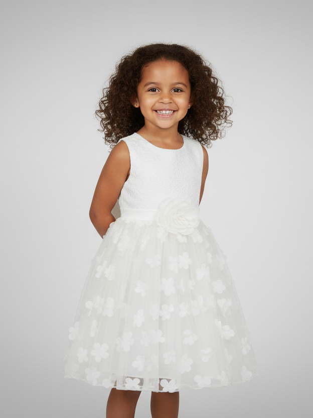 Cute Look Girls Fancy Frock S/L #JX745 (S-25)
