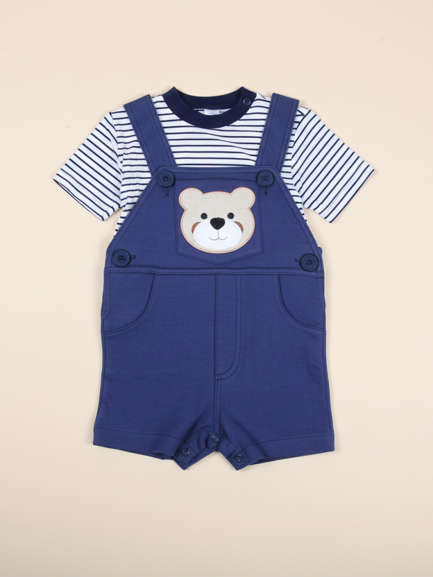 Mon Caramel Boys Dungree Suit H/S #03 (S-25)