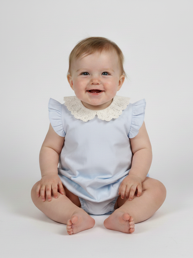 Mintini Girls Romper H/S #2414 (S-25)