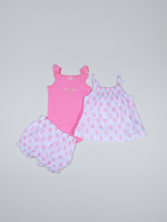 Carter's Girls 3Pcs Suit H/S #2074 (S-25)