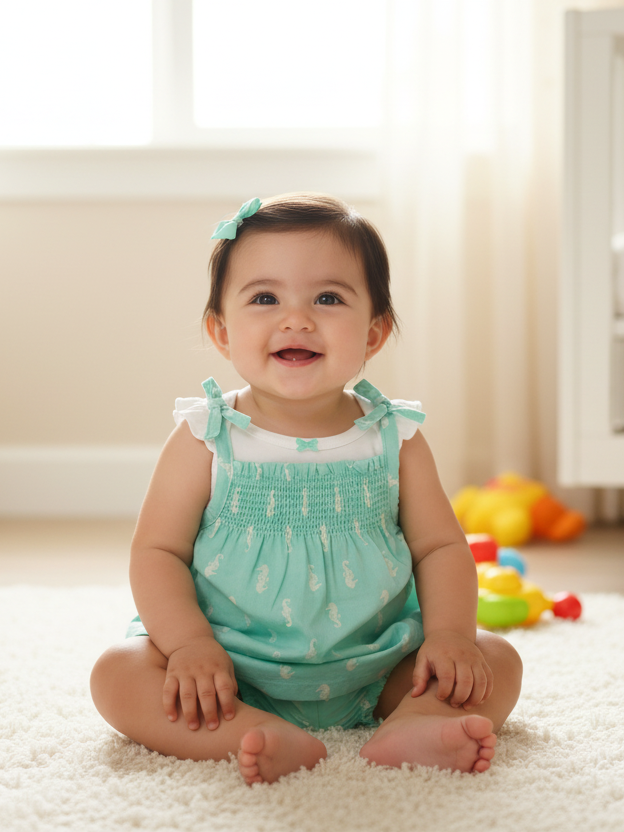 Carter's Girls 3Pcs Suit H/S #2348 (S-25)