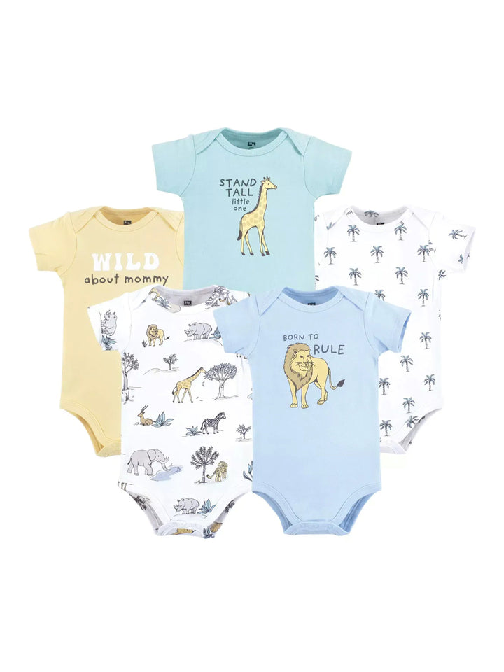 Hudson Boy Body Suit H/L 5Pk Hanger #28377 (S-25)