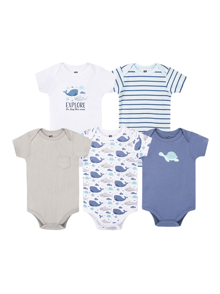 Hudson Boy Body Suit H/L 5Pk Hanger #28345 (S-25)