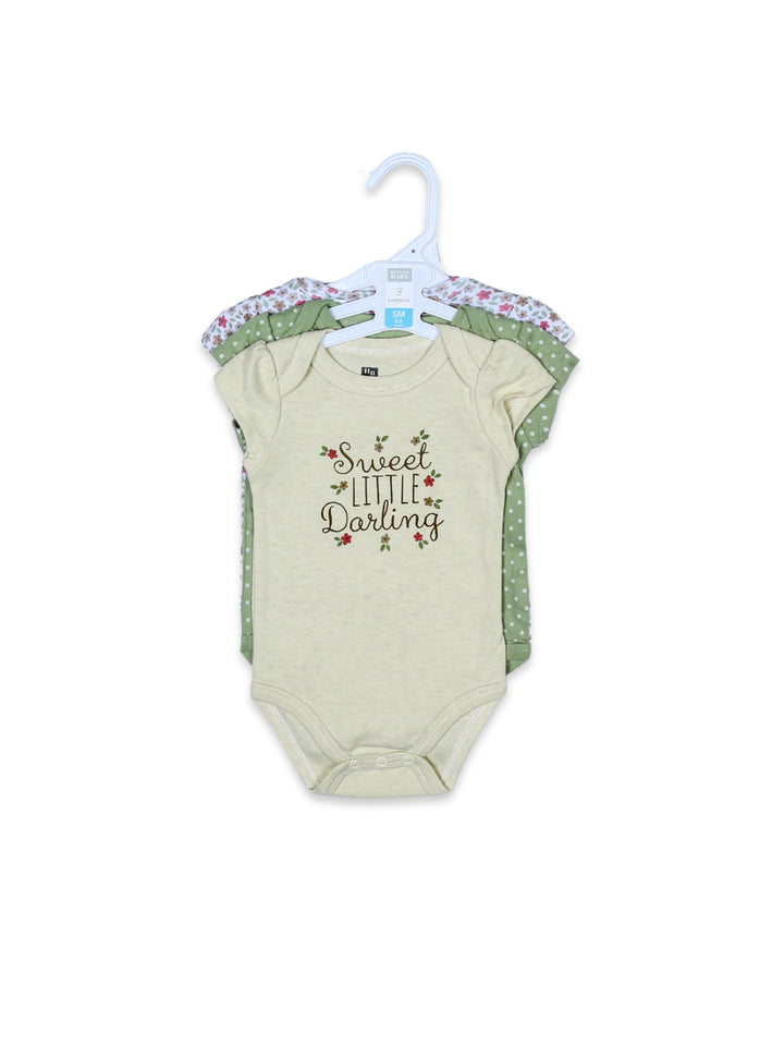 Hudson Girls Body Suit H/L 3Pk Hanger #27135 (S-25)