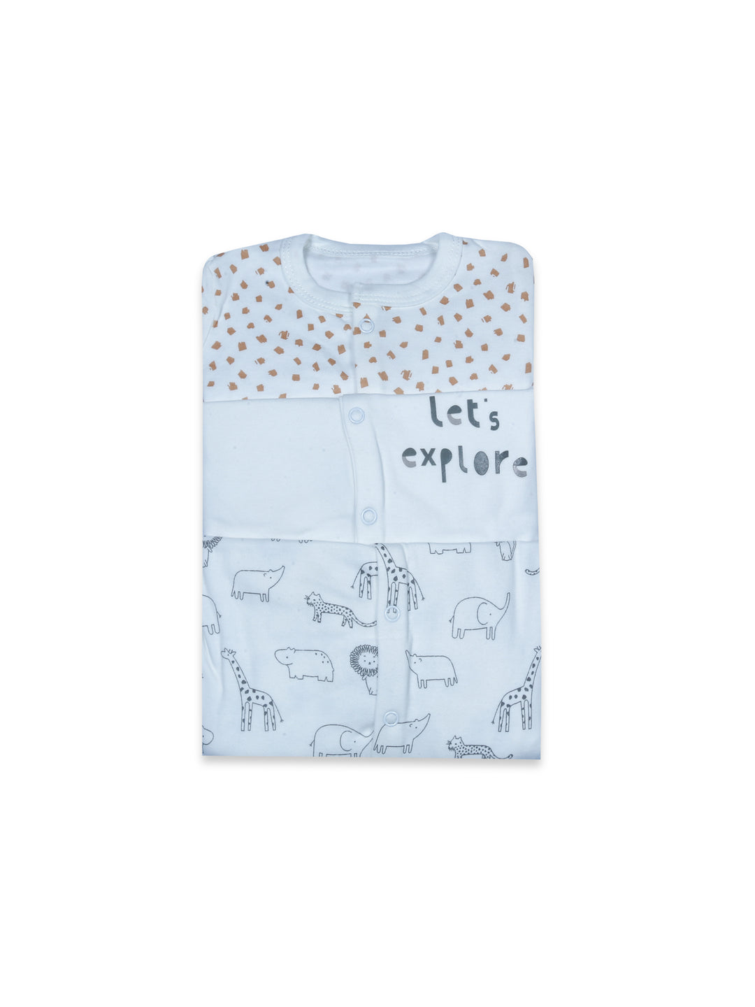 Mama & Papa Baby Sleep Suit L/S 3Pk #01 (S-25)