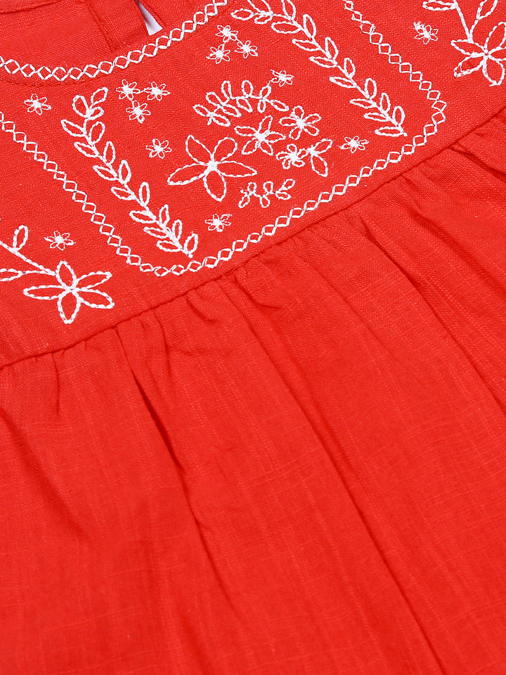 We Wonder Girls Cotton Frock S/L #WIG-017 (SS-25)