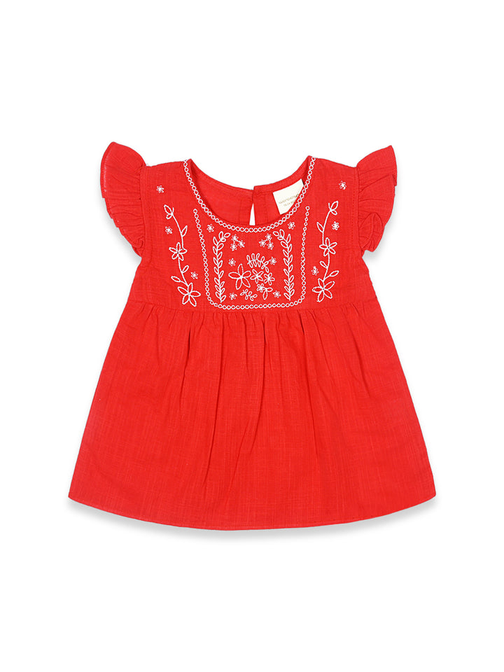 We Wonder Girls Cotton Frock S/L #WIG-017 (SS-25)