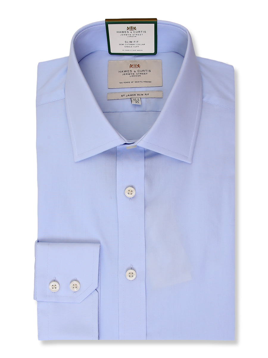 H & C Mens L/S Plain Formal Shirt SSPGA920
