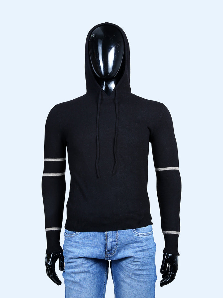 Van Kukil Mens Pure Cahsmere Hoodie AW070