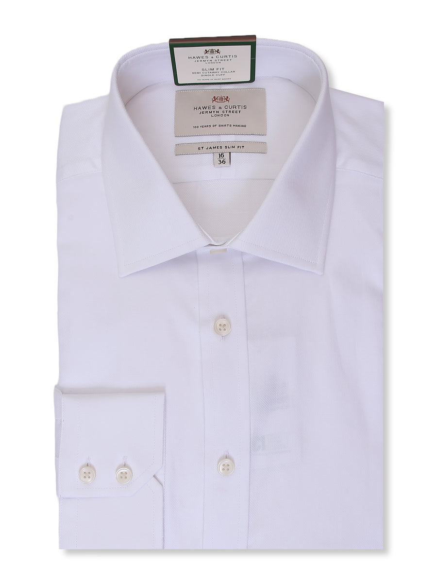 H & C Mens L/S Textured Formal Shirt SSPZA960