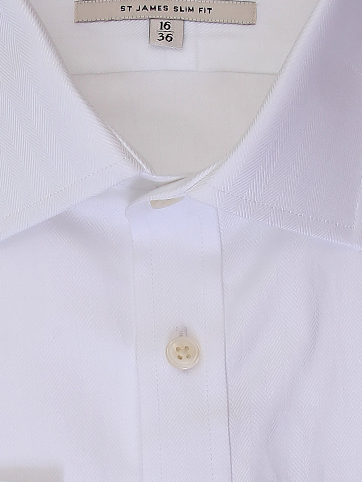 H & C Mens L/S Heringbons Formal Shirt SSPGA922