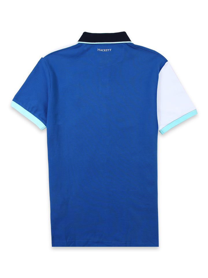 Hackett Mens S/S H Logo& Crown Crist Plain Polo HM562999