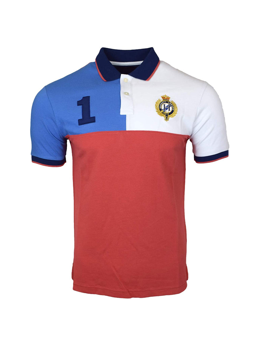 Hackett Mens S/S 1 Logo& Crown Crist Plain Polo HM562691