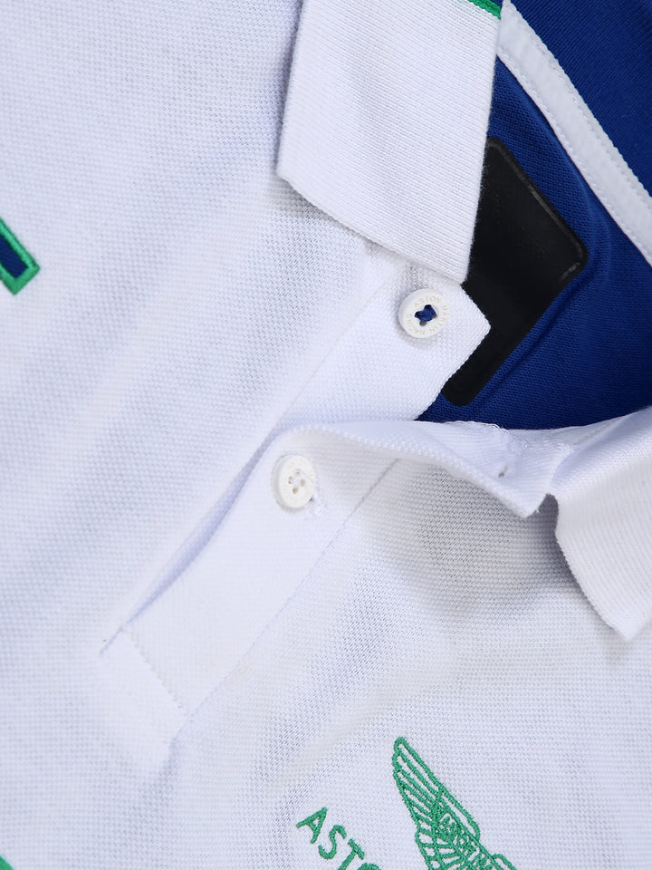 Hackett Mens S/S Aston Martin Racing 95Logo Printed Polo HM562682