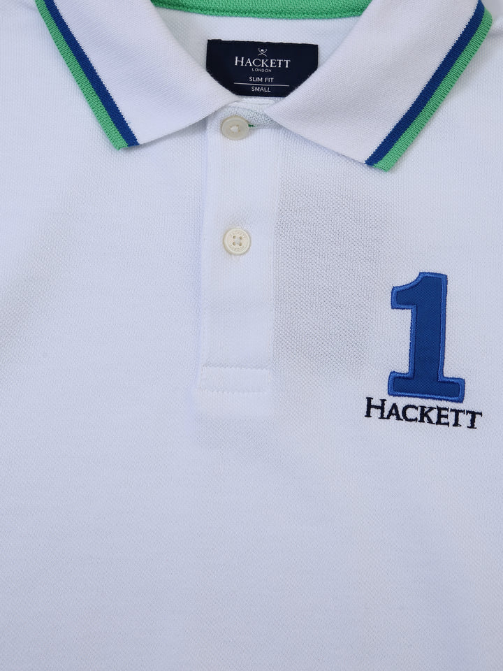 Hackett Mens S/S 1 Logo Printed Polo HM 563001