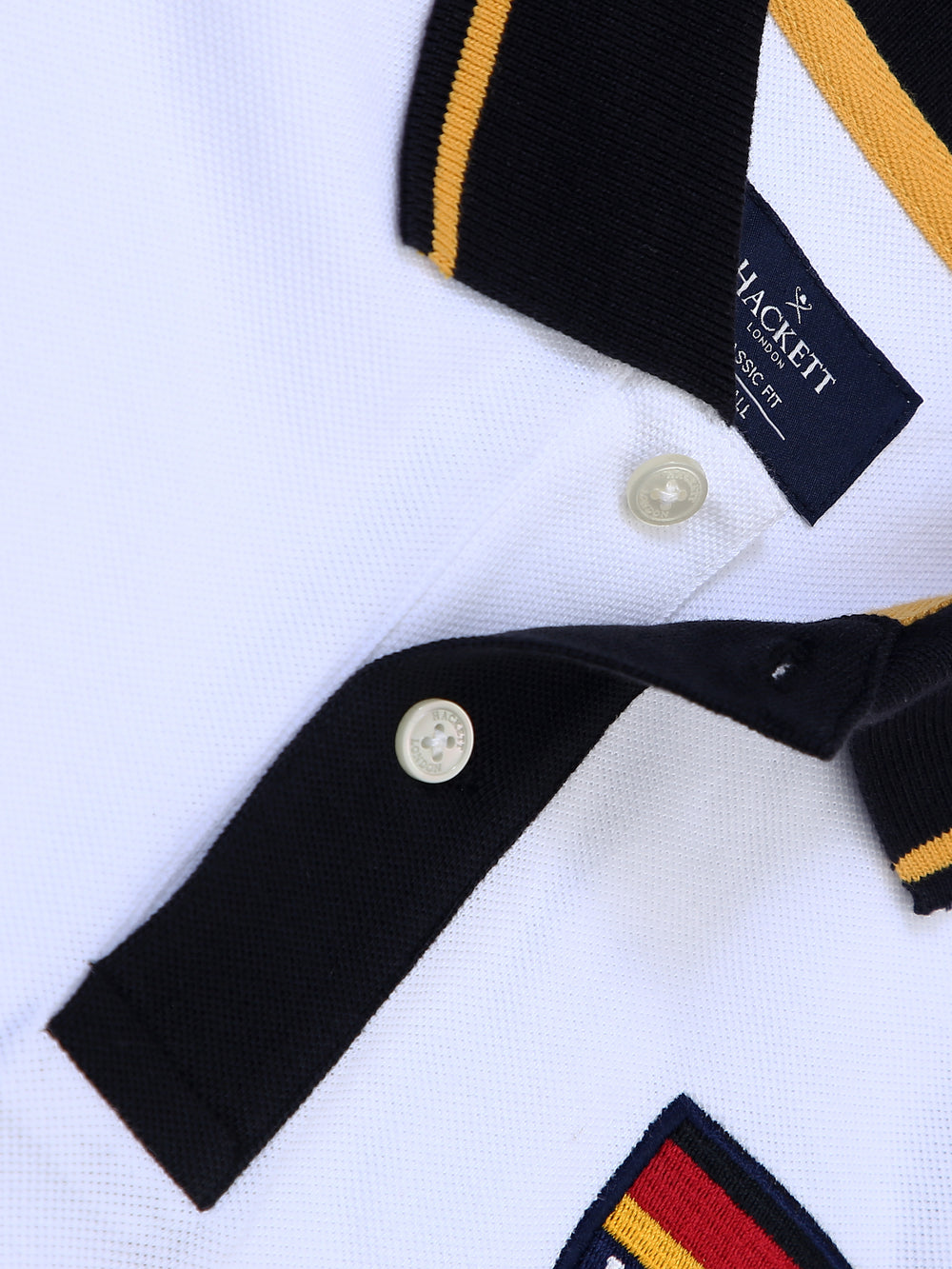 Hackett Mens S/S Gemany Flag Printed Polo HM 562746