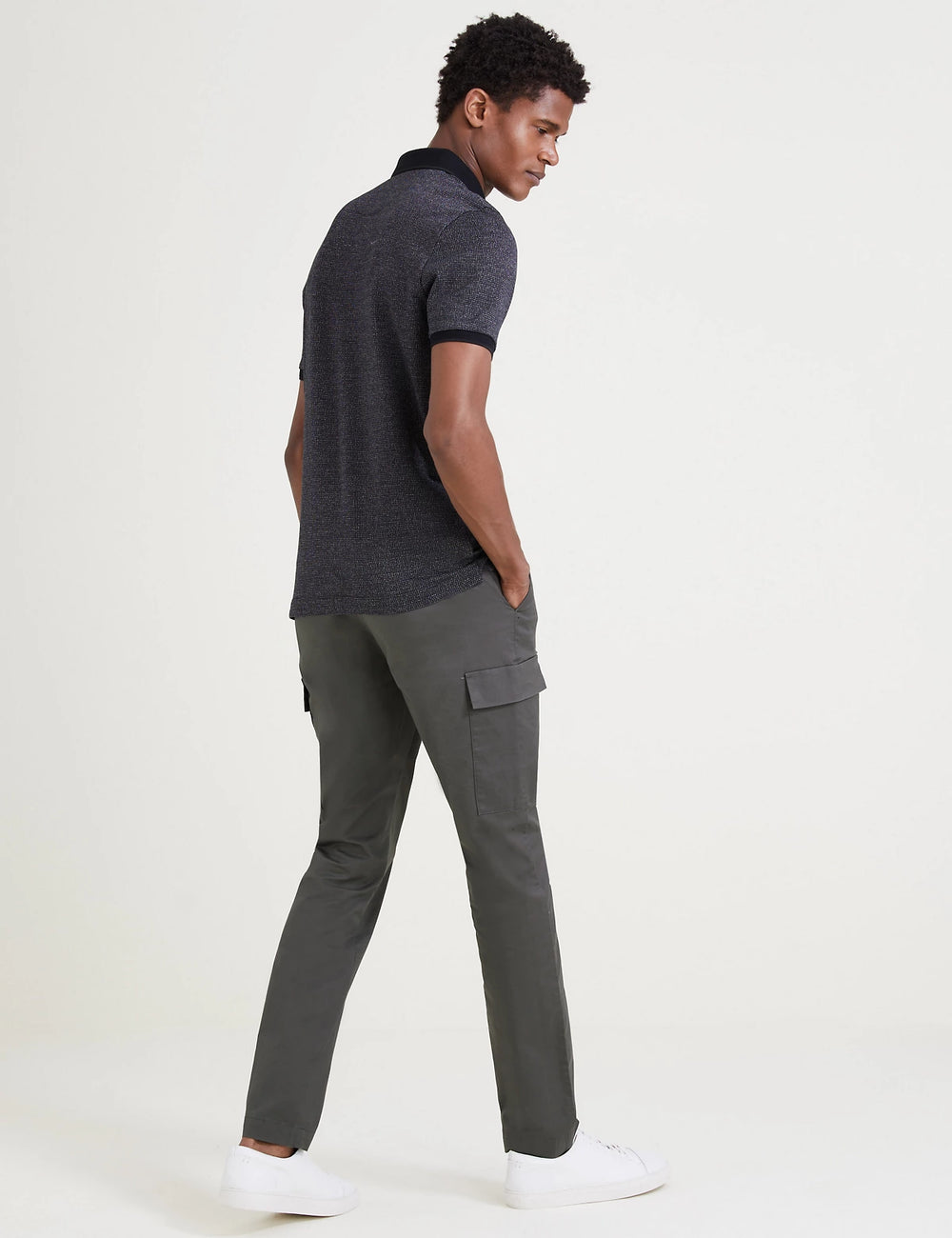 M&S Mens Cotton Cargo Trousers T17/6714