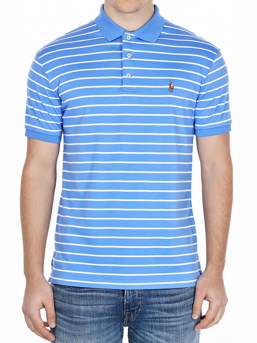 RL Mens S/S Small Pony (Soft Touch) Striper Polo 710744903003