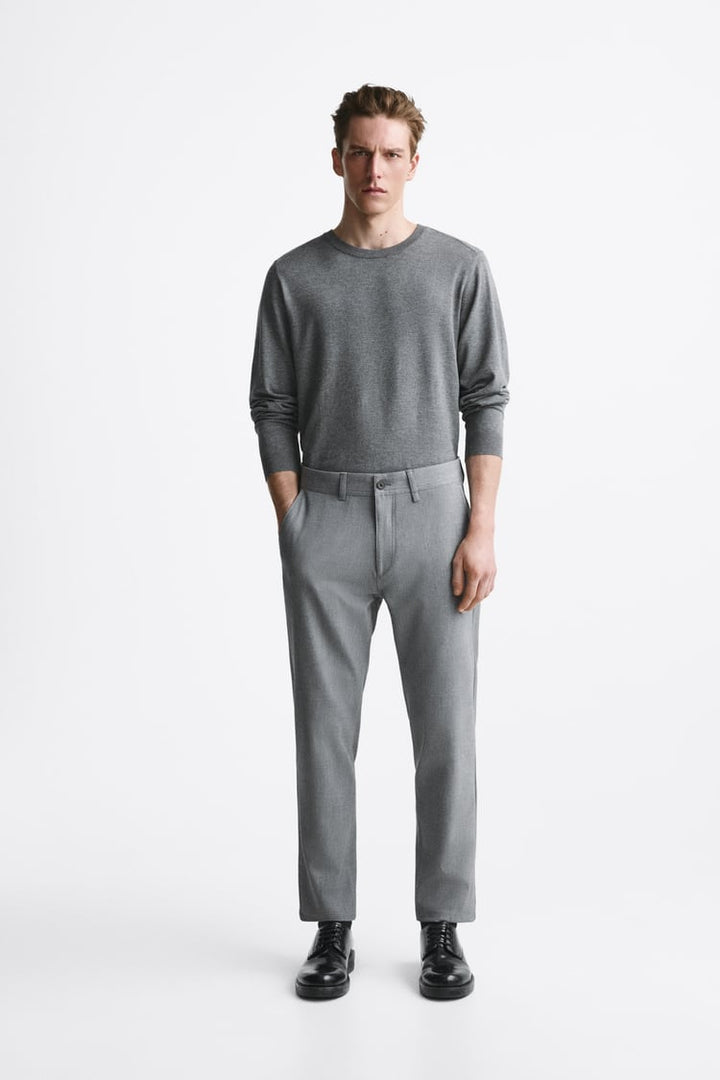 Zara Mens L/S R-N Viscose Jersey 2580/304/803