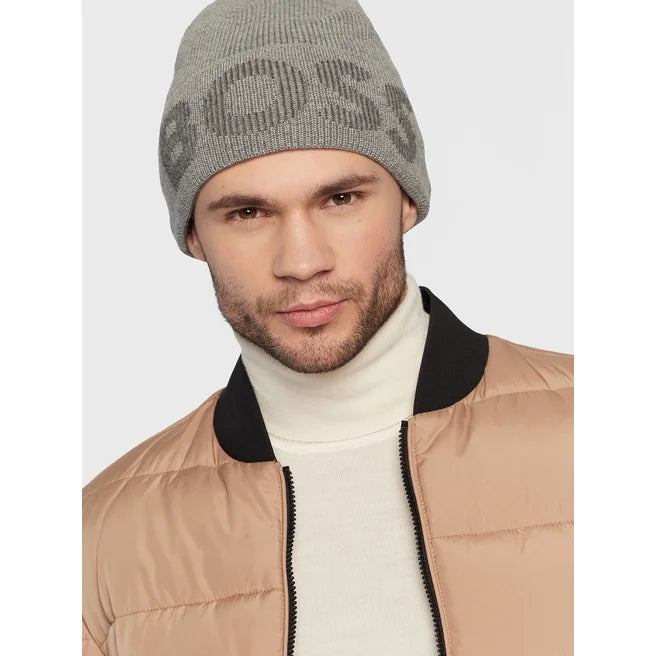 H Boss Mens Cotton Mix Beanie Cap 50475939