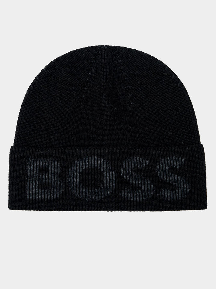H Boss Mens Cotton Mix Beanie Cap 50475939