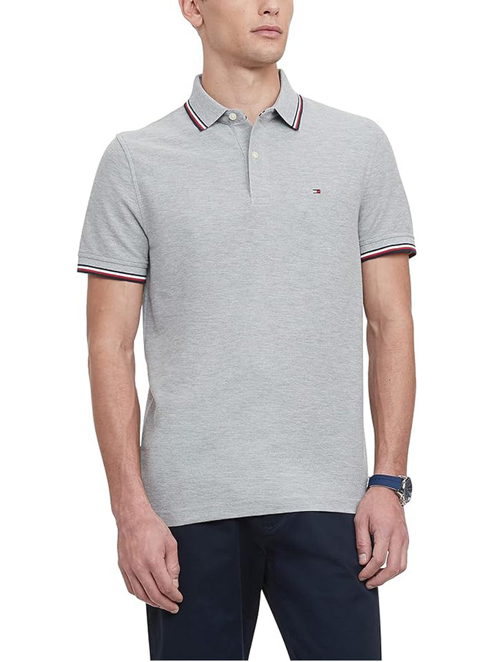 Tommy Hilfiger Mens S/S Polo AT-78J2653 (Grey)